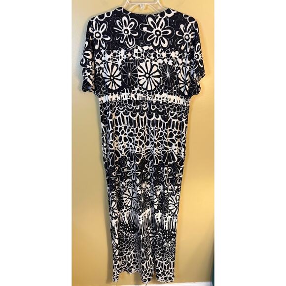 New Direction Black & White Sleeveless Maxi Dress Size‎ 12 - Picture 7 of 10